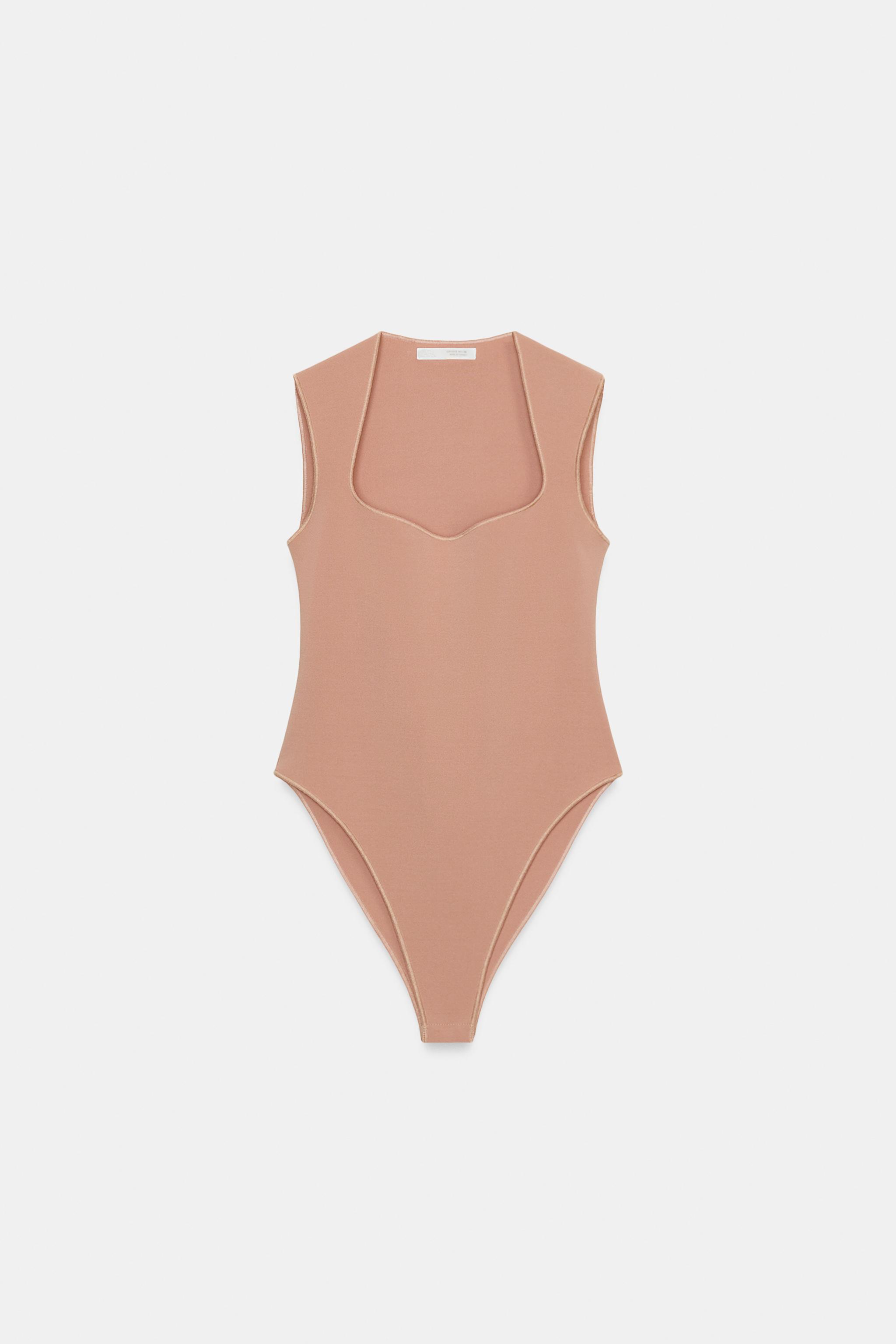 STRETCH SQUARE NECK BODYSUIT
